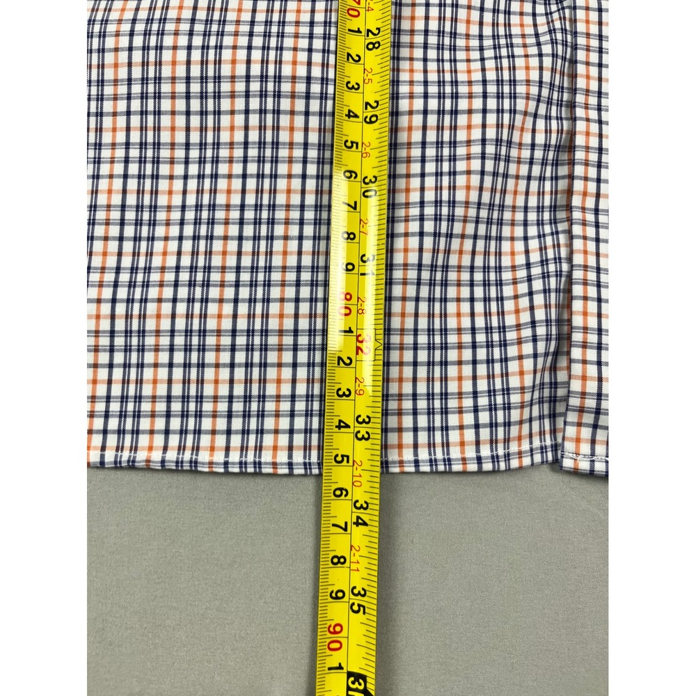 Oak Hill Premium Men's Button Up Shirt 17.5 36/37 Plaid Supima Cotton Non-Iron - Picture 4 of 8